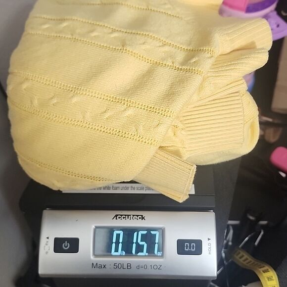 St. Croix Shop vintage 90's yellow long sleeve sweater size large - Picture 6 of 6